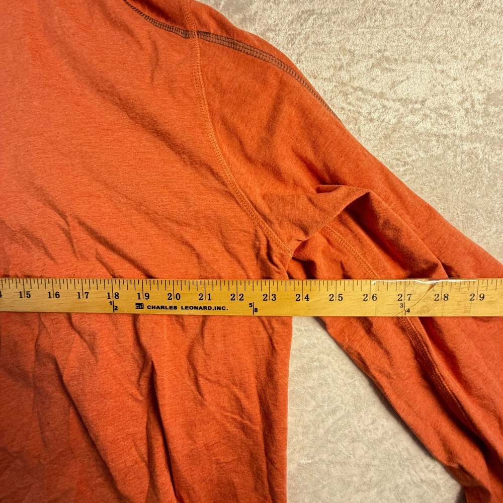 Tasc Performance Quarter Zip Men XXL Orange Bamboo Organic Cotton Pullover FA21 - Picture 4 of 9